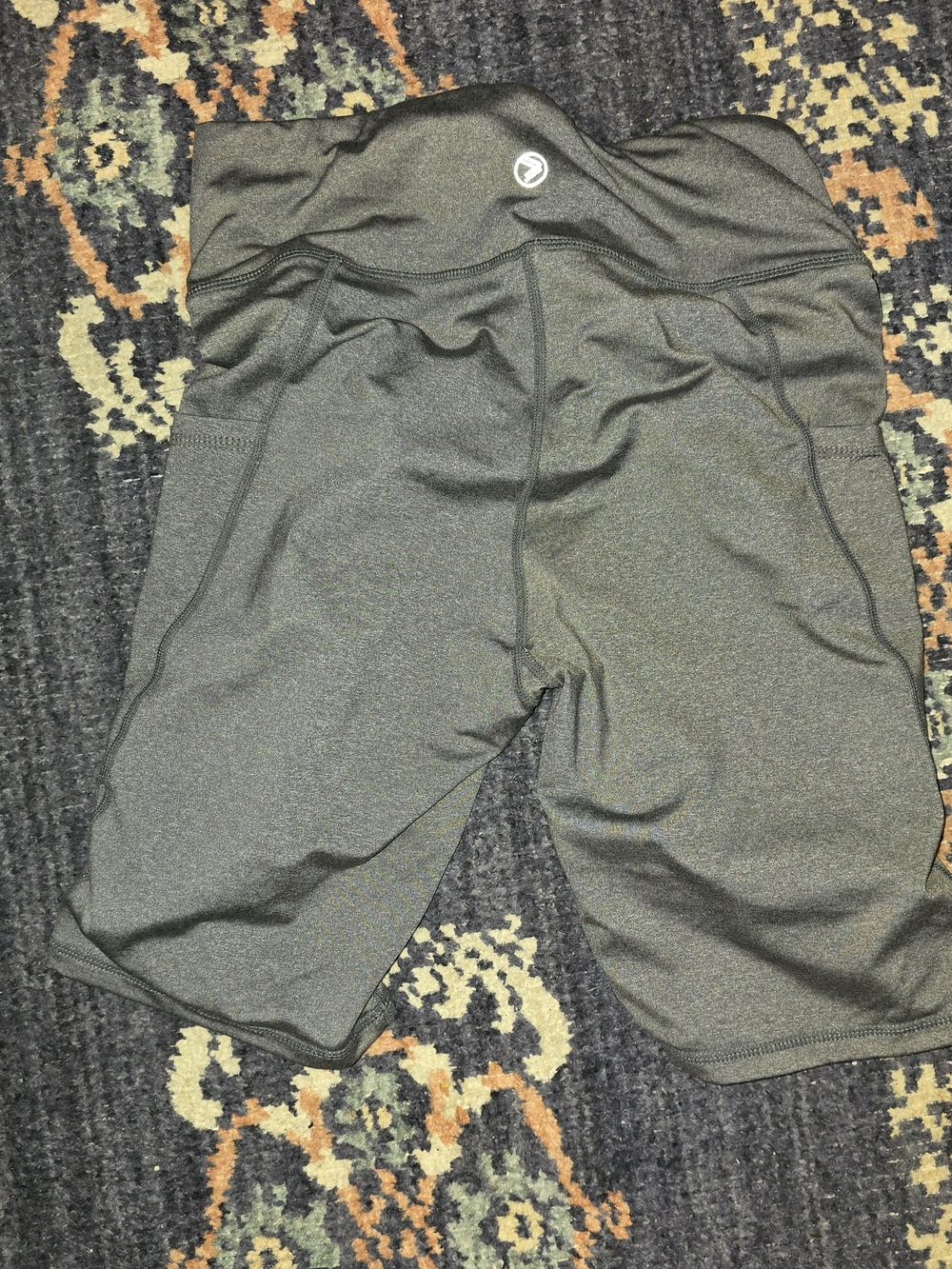 High-Waist Women’s Bike Shorts in gray